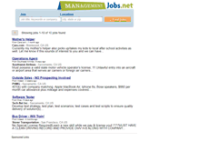Tablet Screenshot of managementjobs.net